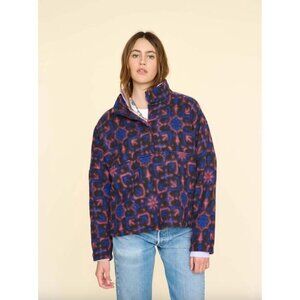 XiRENA Caden Wool Blend Fleece Jacket Blue Smoke Womens Size Large